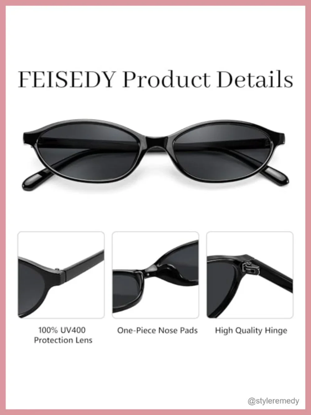Retro Oval Cat Eye Sunglasses Women 90s Narrow UV400 Lightweight Shades Y2k